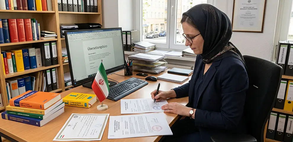 ترجمه آلمانی در تبریز